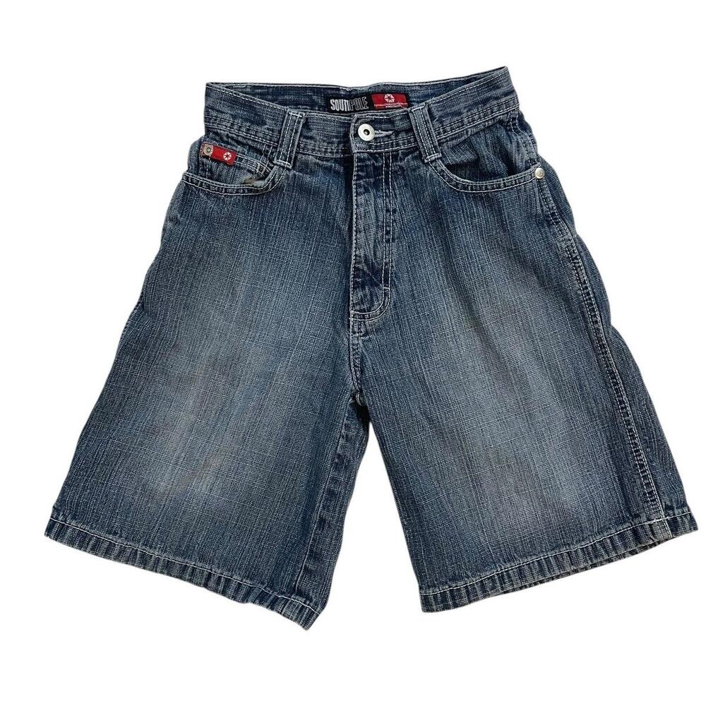Southpole Denim Shorts Boys 8 Baggy Jean Streetwear Hip Hip‎ Grunge Skater Y2k
